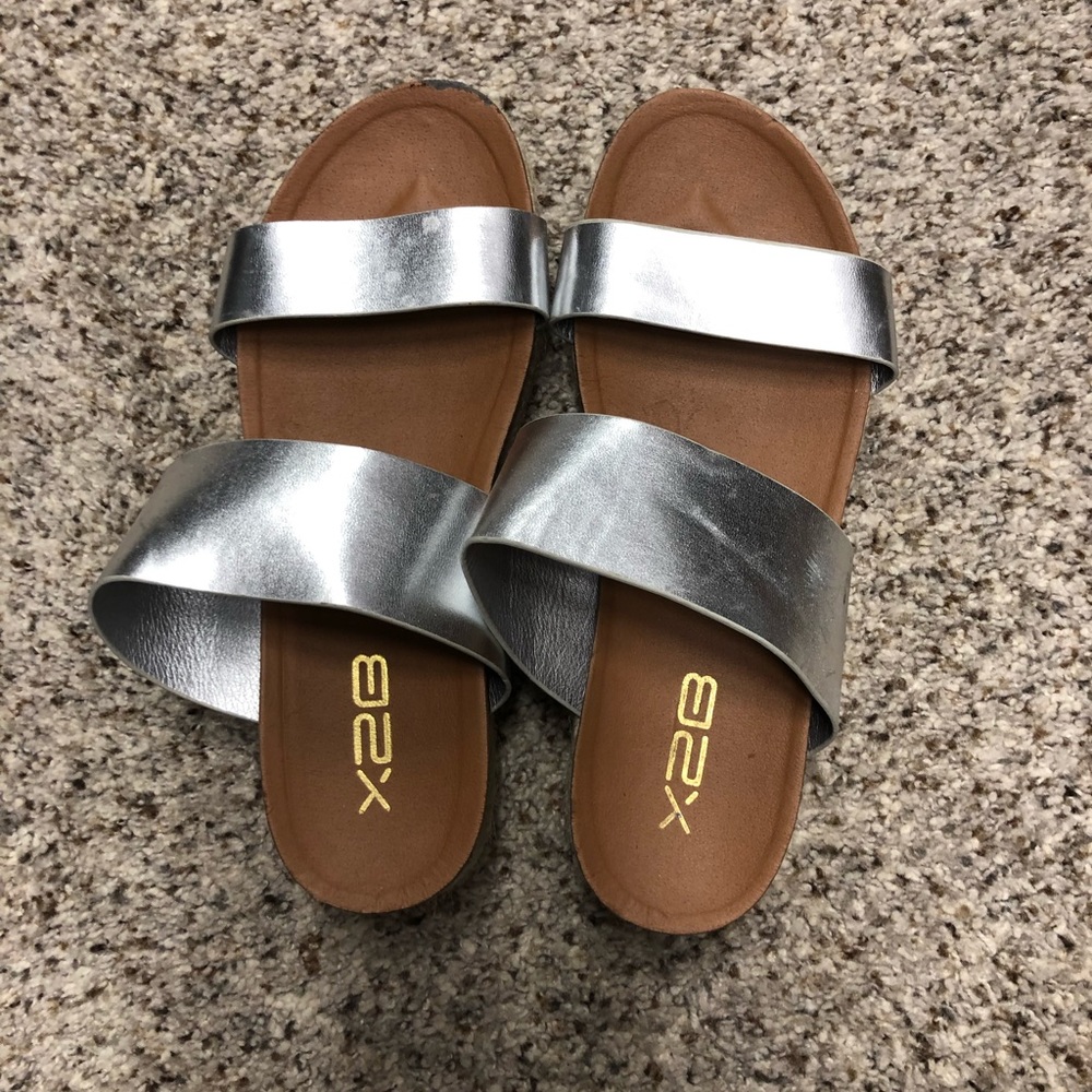 Silver sandals!